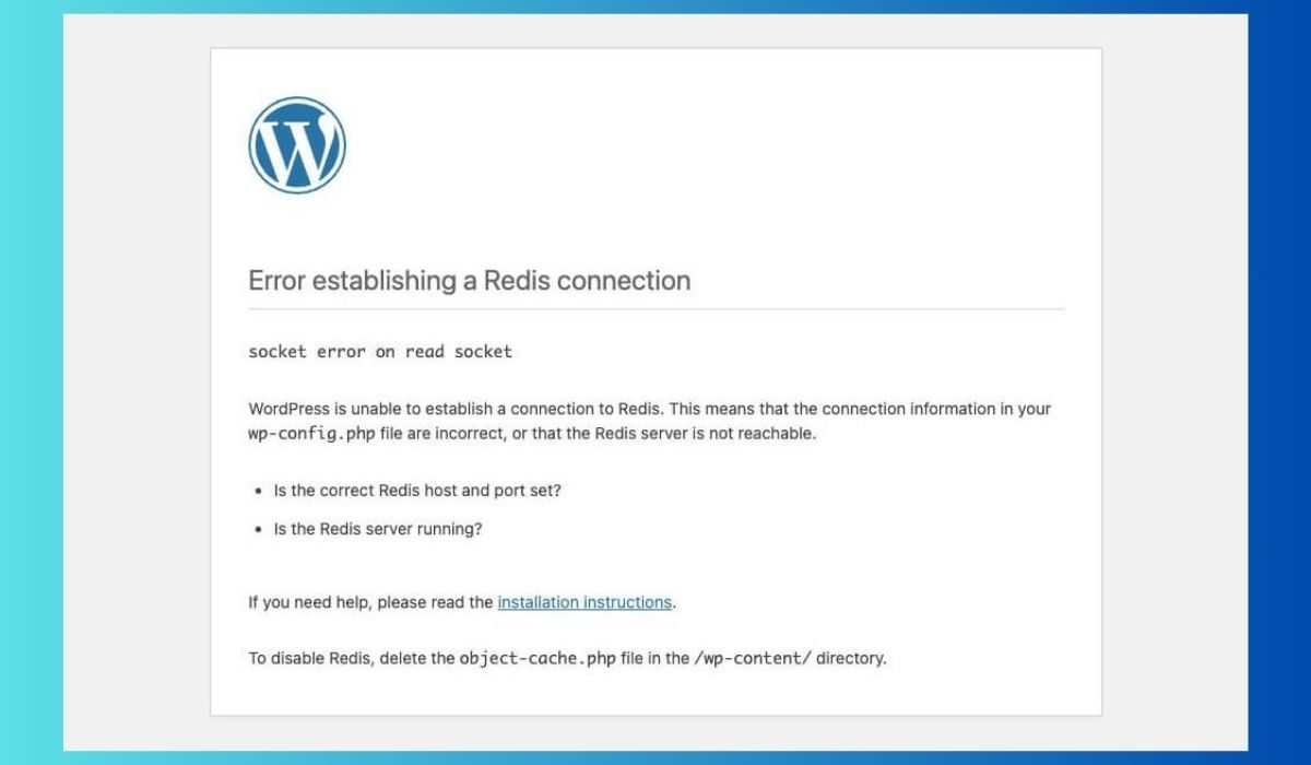 How to Fix the "Error establishing a Redis connection – only on plugin updates" Issue in WordPress