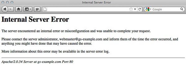 Internal server error is a common WordPress problem.