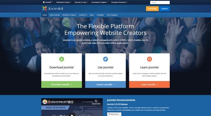 Best CMS WordPress Alternatives - Joomle is one of the most robust system software available in the market.