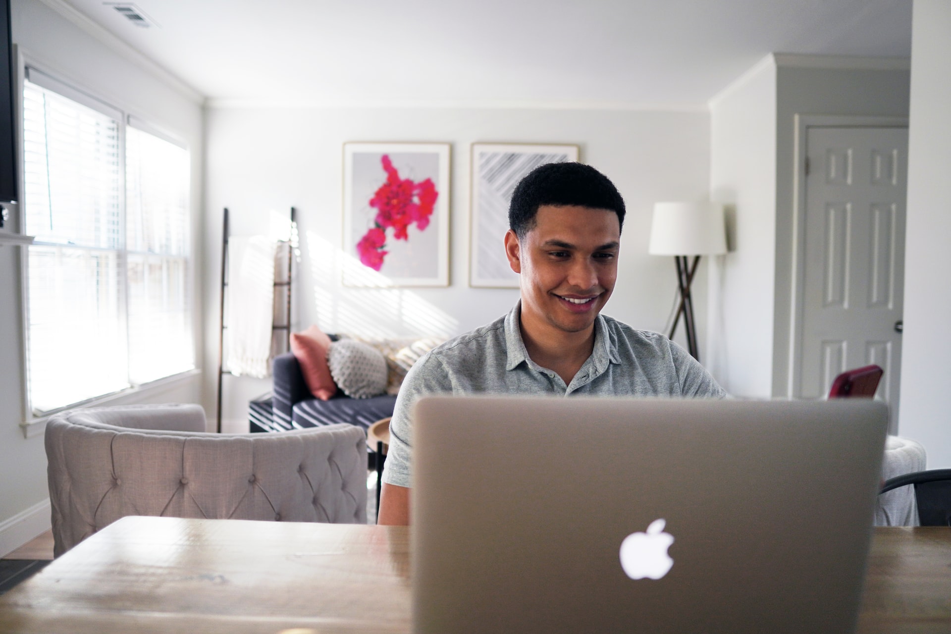 man working on MacBook