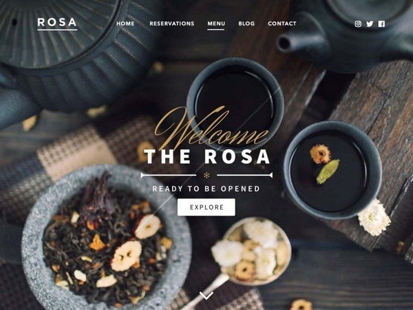 Rosa Lite is a free restaurant WordPress theme from Pixelgrade