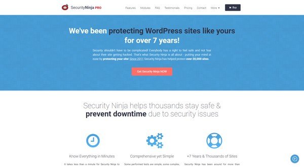 Security Ninja is a WordPress security plugin.