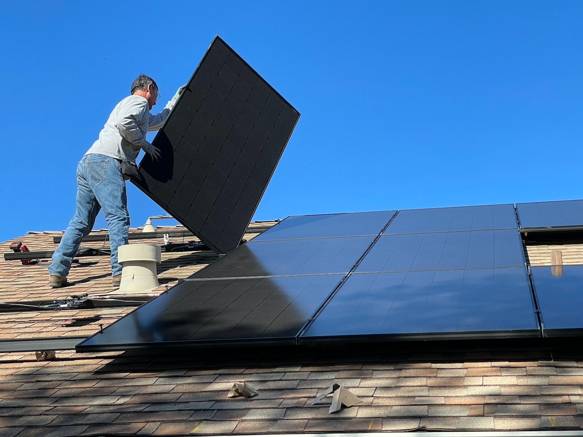 Solar panels installation