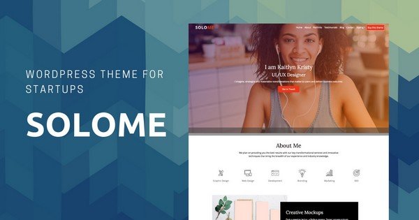 Solome - An elegant startup WordPress Theme.