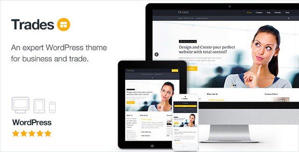 Trades is a WordPress theme built with a built-in flexible framework. 