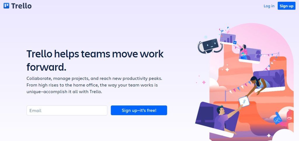 Trello landing page