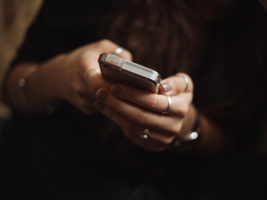 Woman with a phone