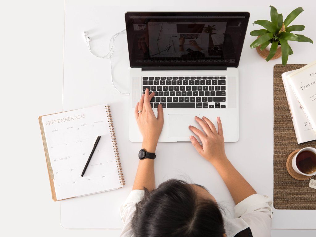 Woman with laptop