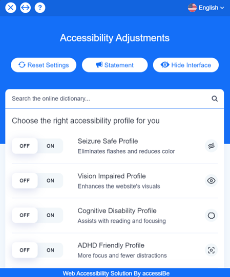 Accessibility Adjustments