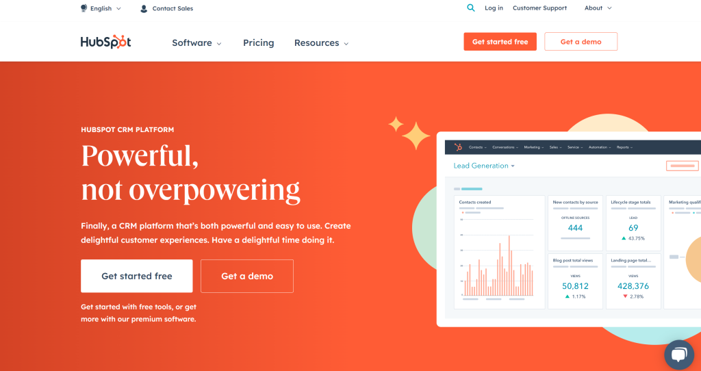 Hubspot landing page