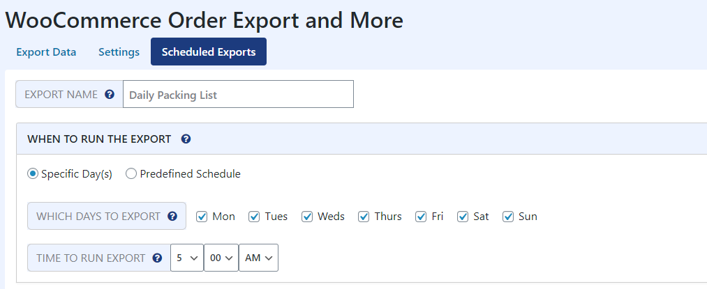 Scheduled exports pt2