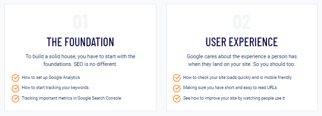 SEO Checklist foundation and user experience modules 